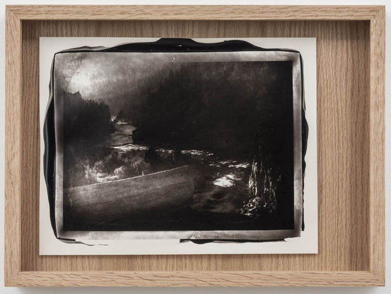 Large image of Woodburytype print in wood frame for artist Matthew Barney.