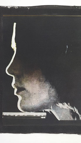 Elizabeth Peyton, "Portrait." Five color gum bichromate print, 12 x 16 inches on a 20 x 24 sheet.