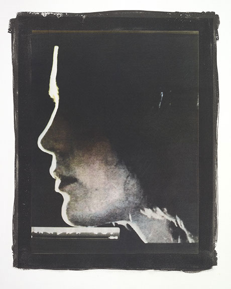 Elizabeth Peyton, "Portrait." Five color gum bichromate print, 12 x 16 inches on a 20 x 24 sheet.