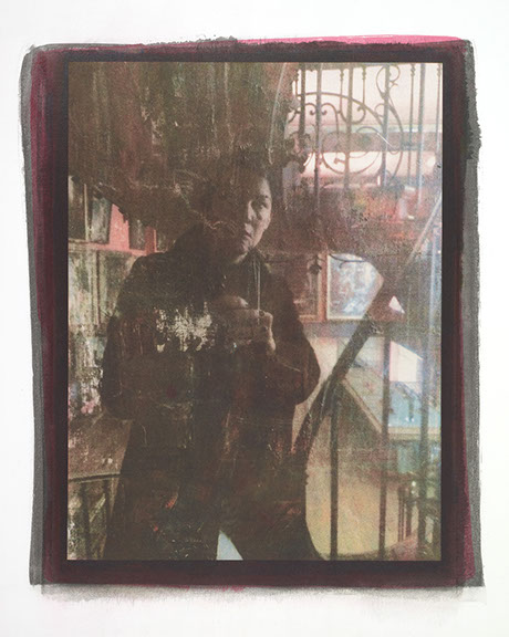 Elizabeth Peyton, "Self Portrait." Five color gum bichromate print, 12 x 16 inches on a 20 x 24 sheet.