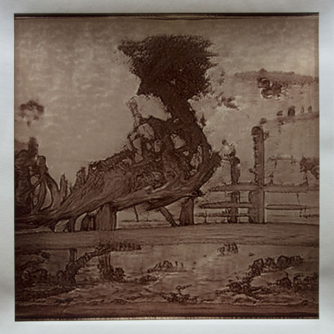 Matthew Ritchie, "Generation I" unique albumen print, 16x16 inches on 20x24 inch sheet. Published by The ƒ/Ø Project, 2022.