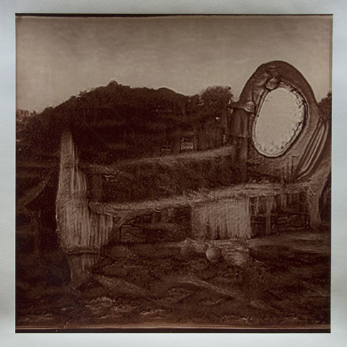 Matthew Ritchie, "Generation IV" unique albumen print, 16x16 inches on 20x24 inch sheet. Published by The ƒ/Ø Project, 2022.