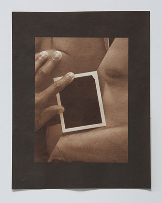 Paul Mpagi Sepuya, "Exposure (_1150781)," salt print, 10x7.5 inches on an 11x14 sheet. Published by The ƒ/Ø Project 2020.